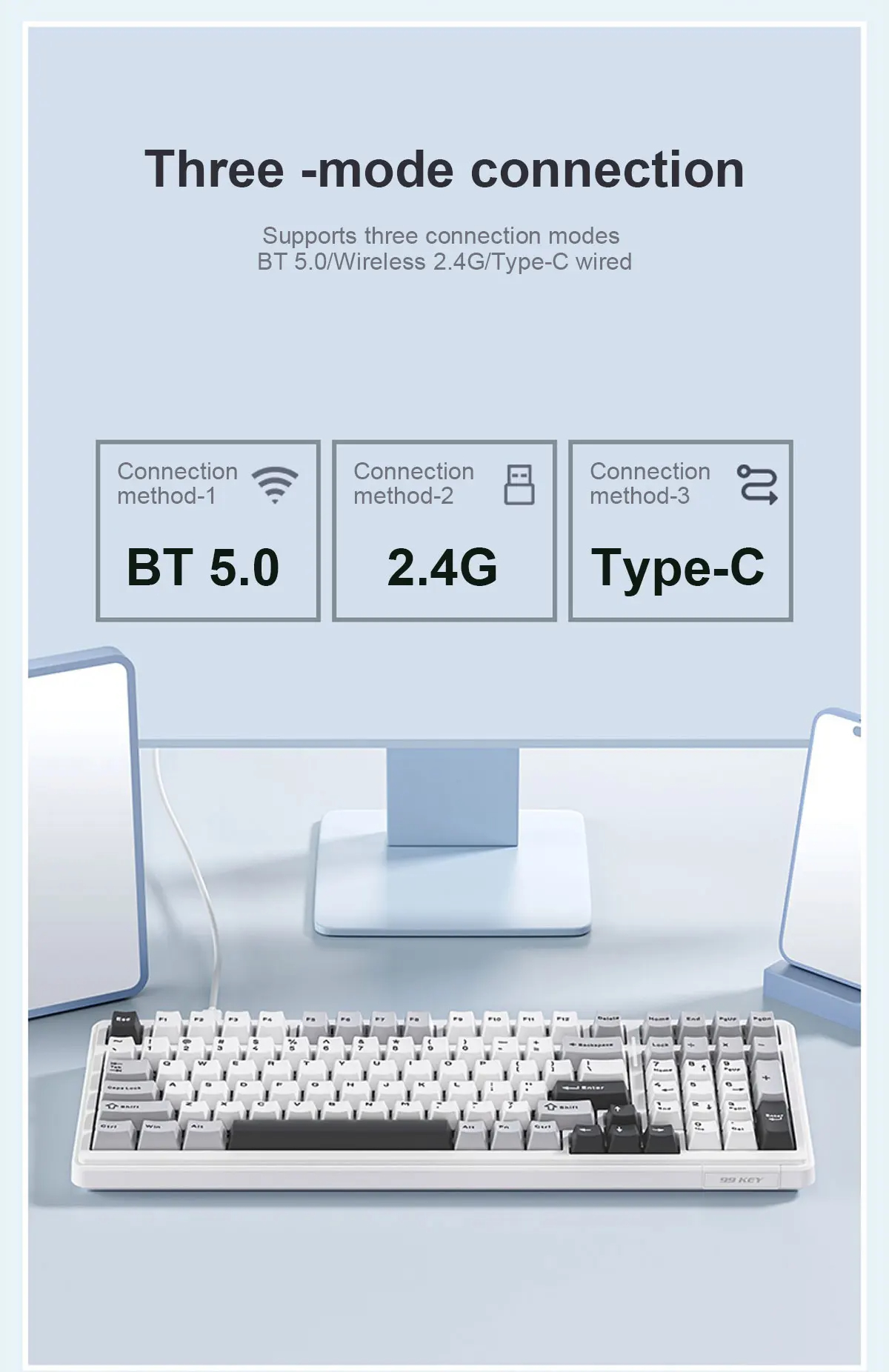 Klassenzimmer-F99-Mechanische-Gaming-Tastatur-99-Tasten-Tastenwechsel-im-laufenden-Betrieb-PBT-Zweif-2013521-13